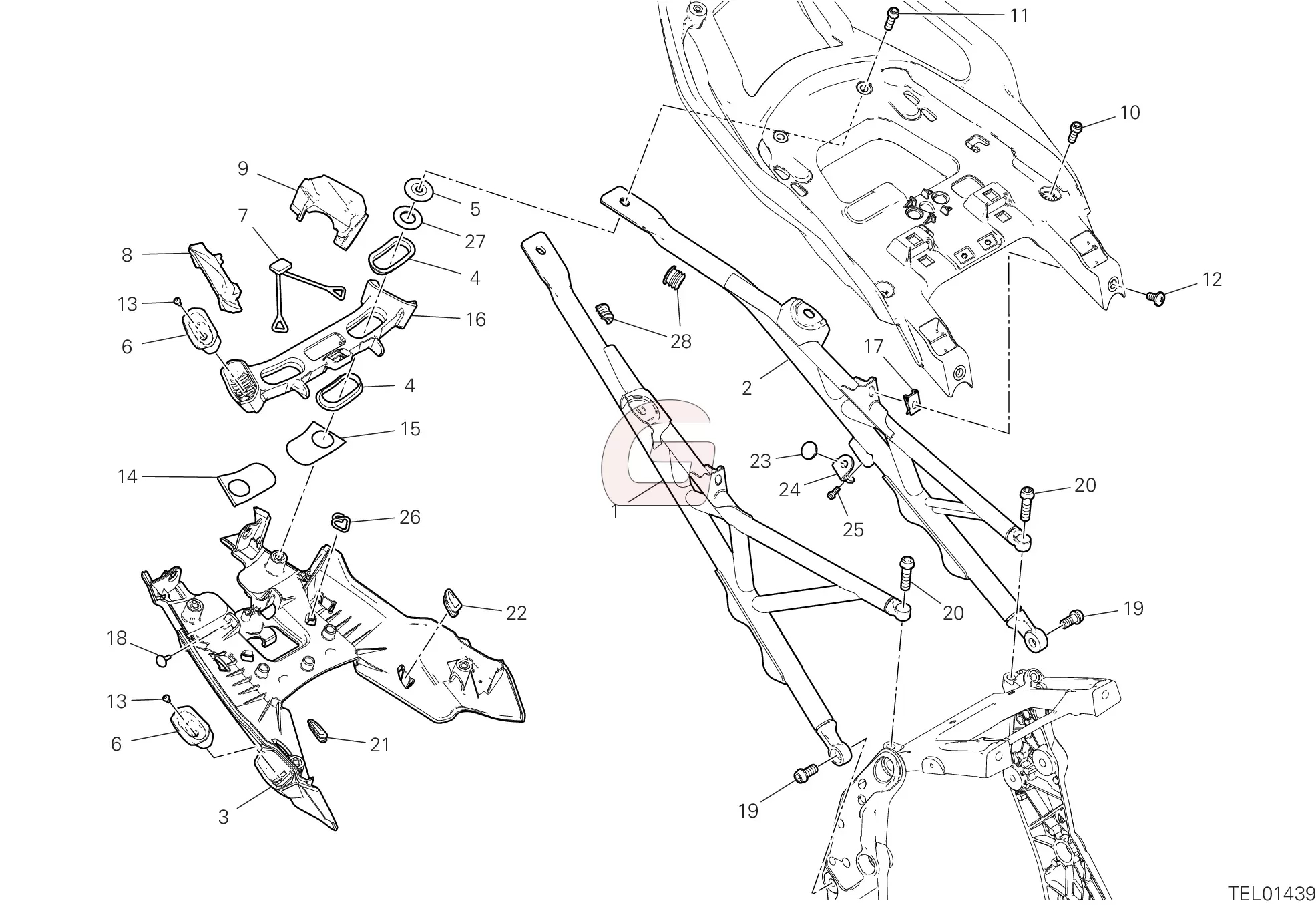 Achterframe Compleet