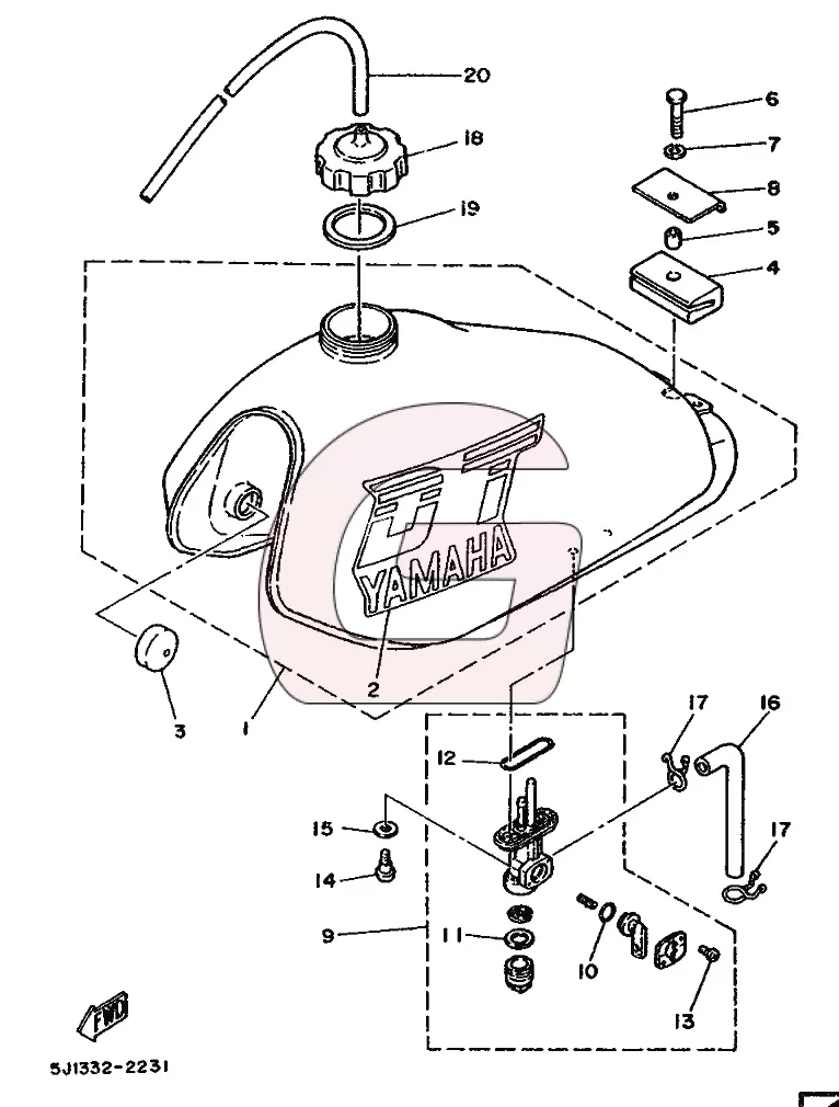 Parts catalog for Yamaha DT 50 – GHMparts GHMparts