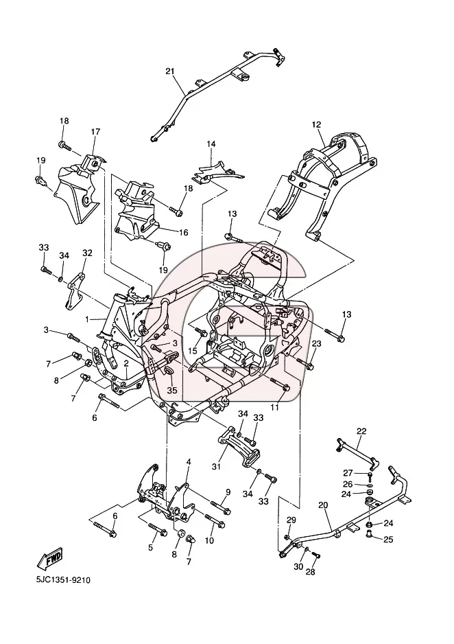 Onderdelencatalogus Yamaha XVZ 1300 TF Royal Star Venture