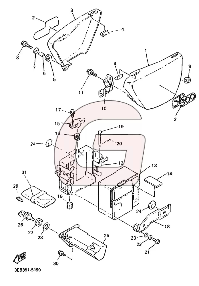 Parts catalog for Yamaha SR 500 – GHMparts GHMparts