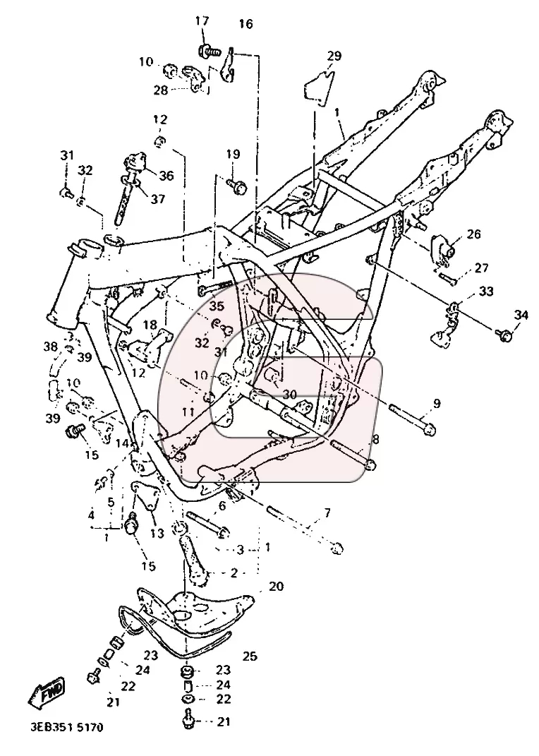 YAMAHA「SR500 （3GW1、3〜7）」パーツカタログ　　⑥ Parts catalog for Yamaha SR 500 – GHMparts GHMparts