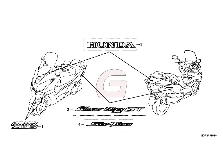 Disco de freno delantero de motocicleta para Honda FJS400 Silverwing