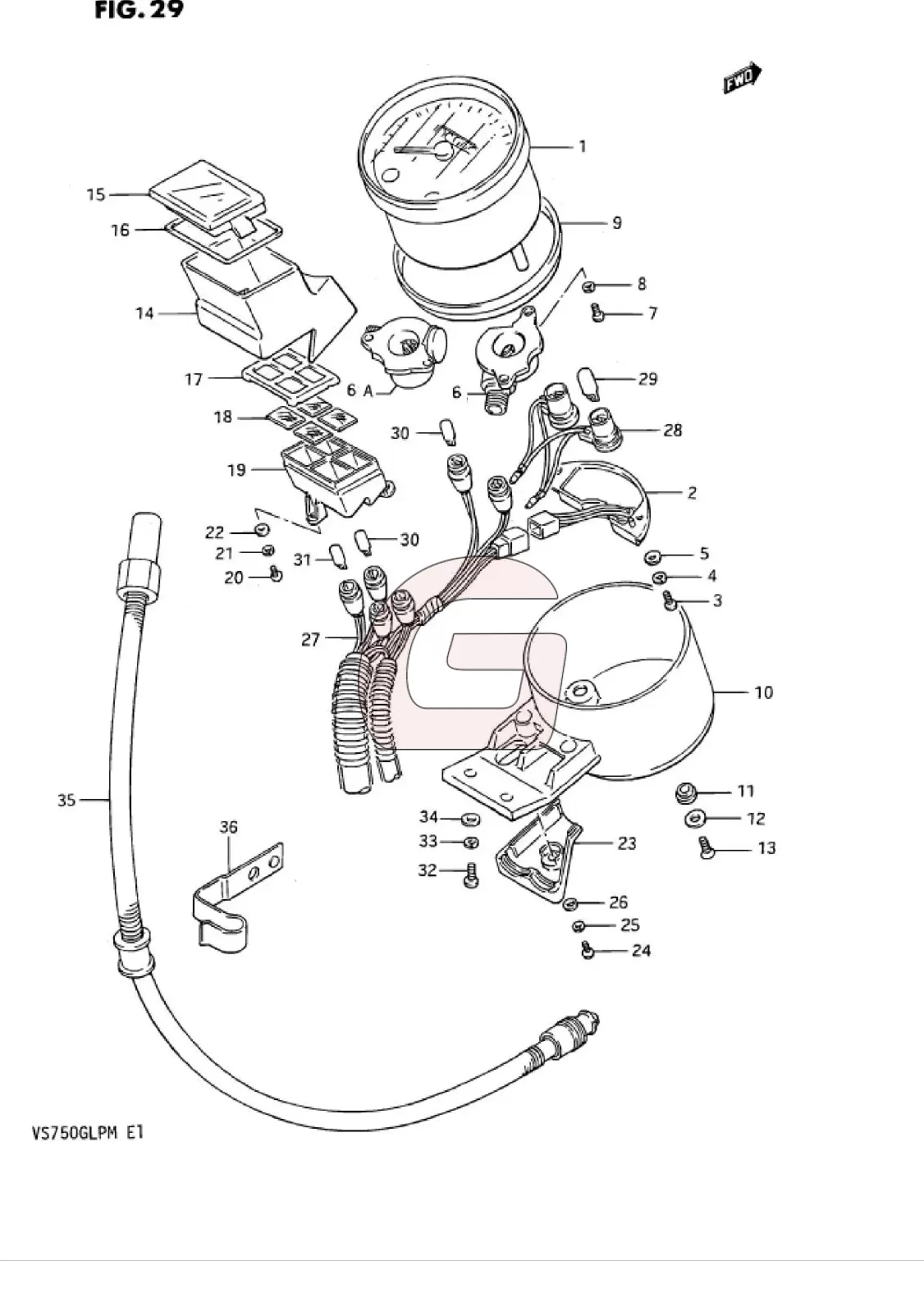 Suzuki Intruder VS 800 Koppelingscilinder revisiesets voor motoren - Goedhart Motoren