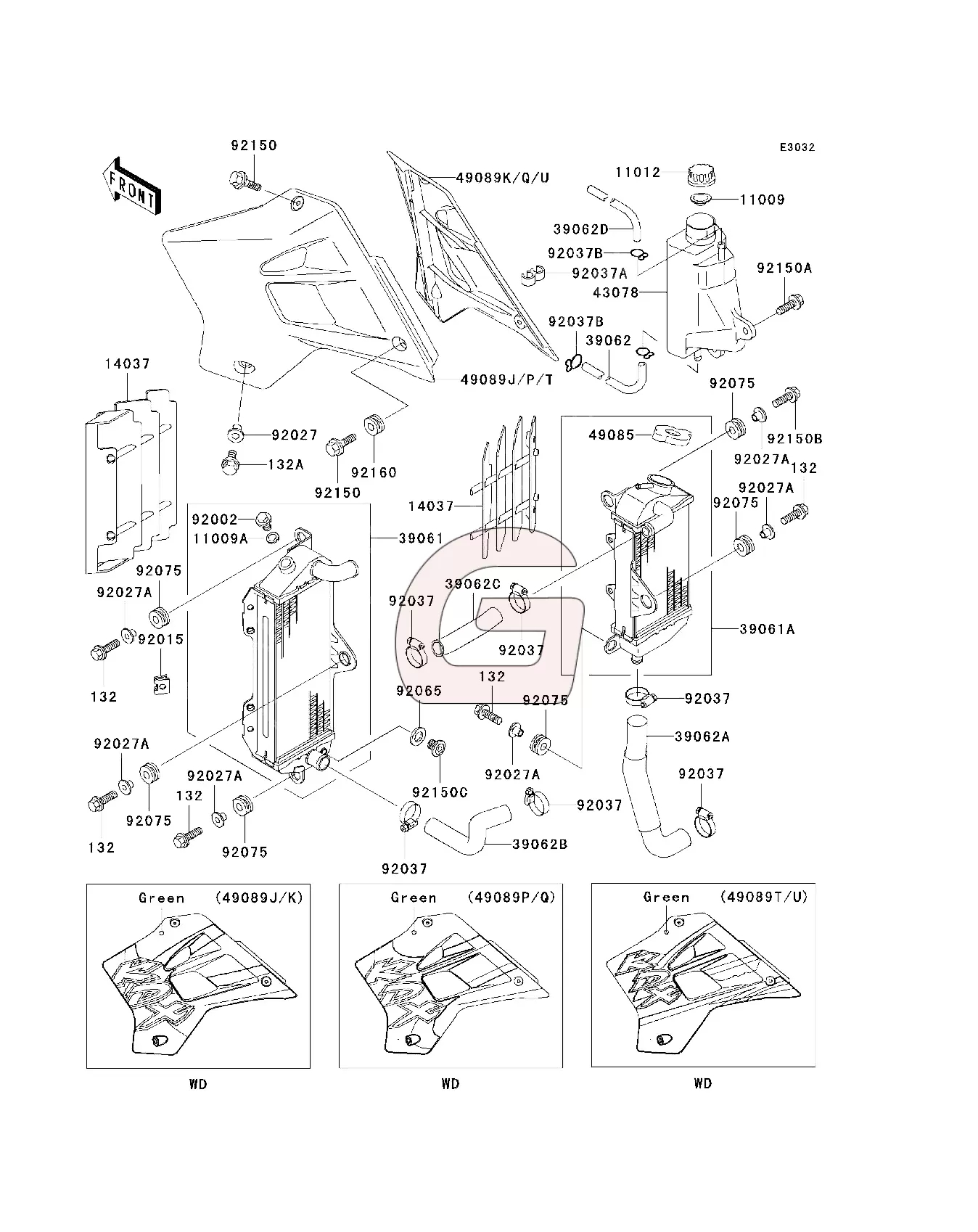 Parts catalog for Kawasaki KDX 200 – GHMparts GHMparts