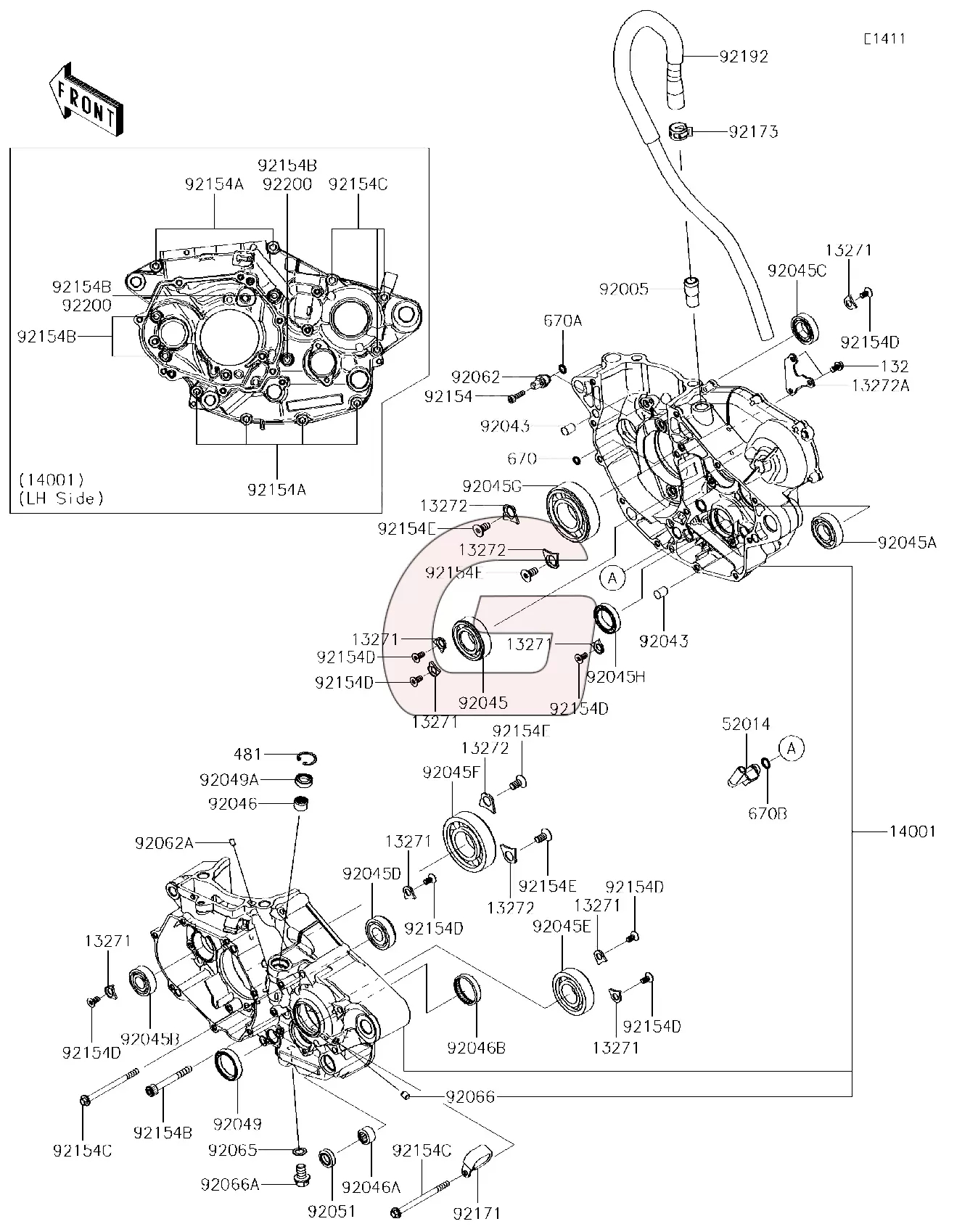 KX450F KX 450F KX450D6F 2006-2008用ステーターマグネト