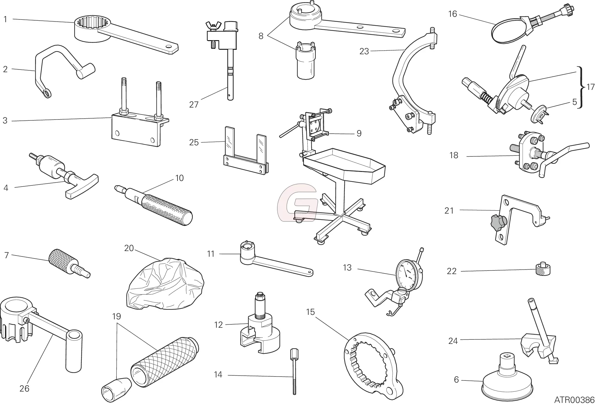 Werkplaats Service Gereedschap, Motor