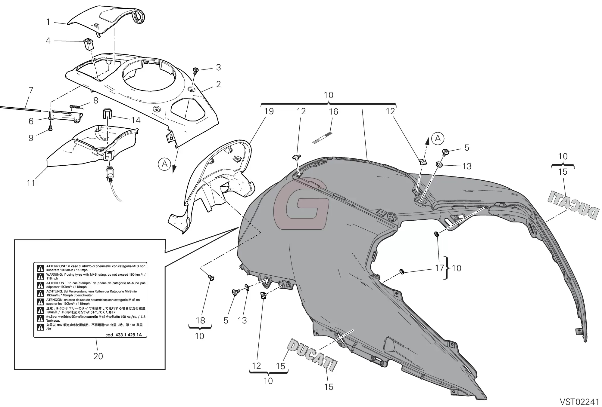 Brandstof Tank Cover