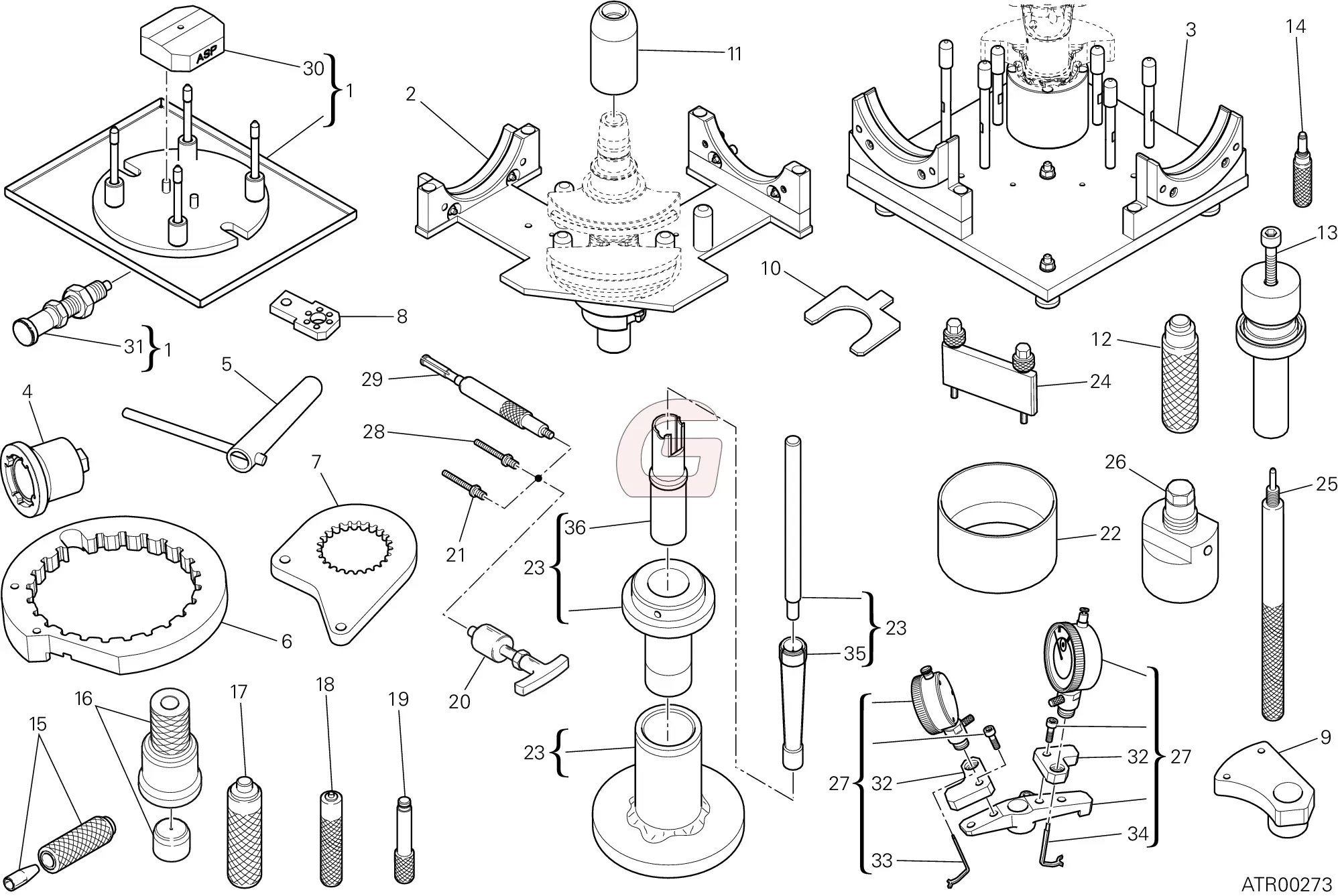 Gereedschap Voor Werkplaatsonderhoud (motor)