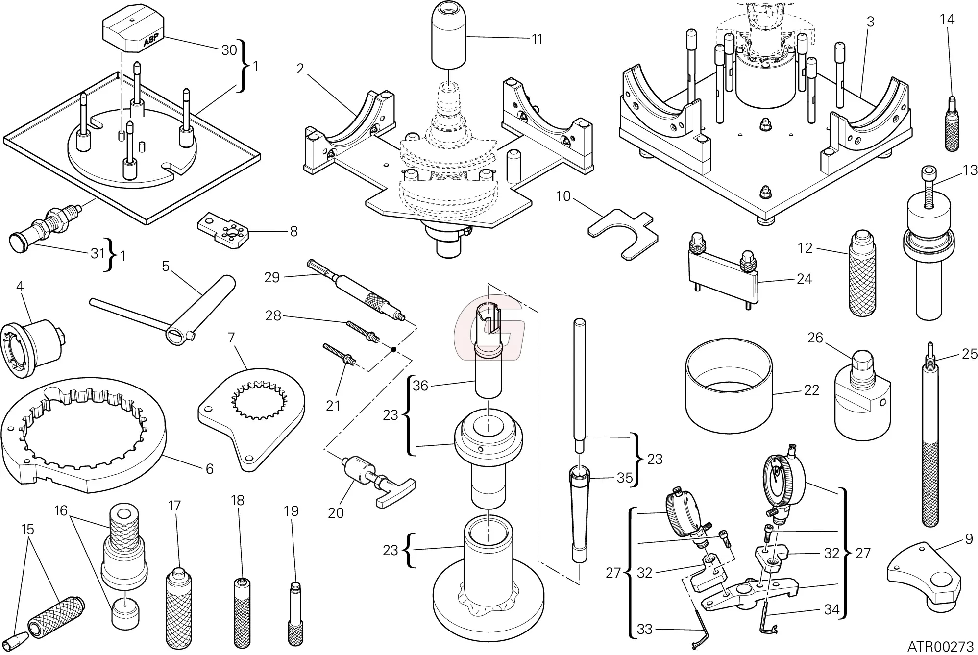 Gereedschap Voor Werkplaatsonderhoud (motor)