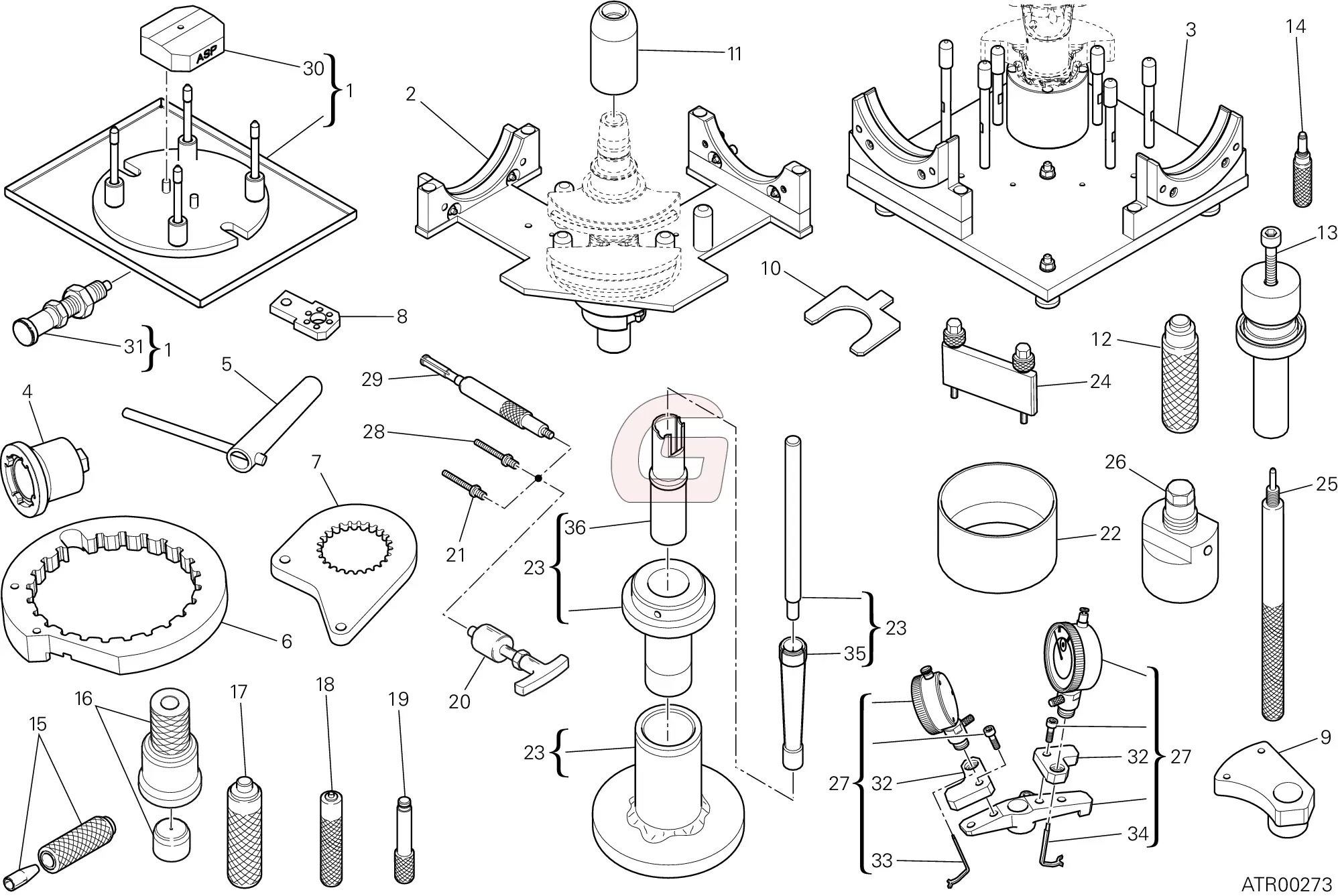 Gereedschap Voor Werkplaatsonderhoud (motor)