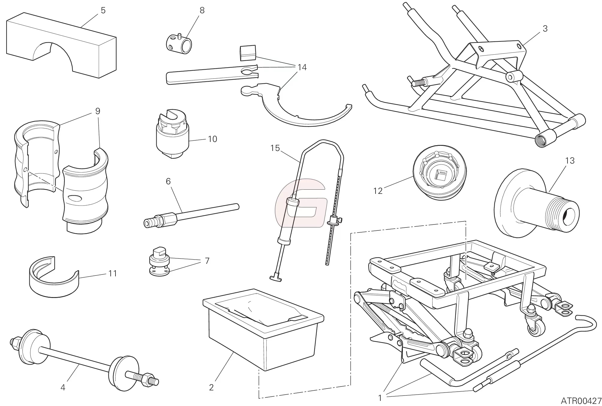 Gereedschap Voor Werkplaatsonderhoud (frame)