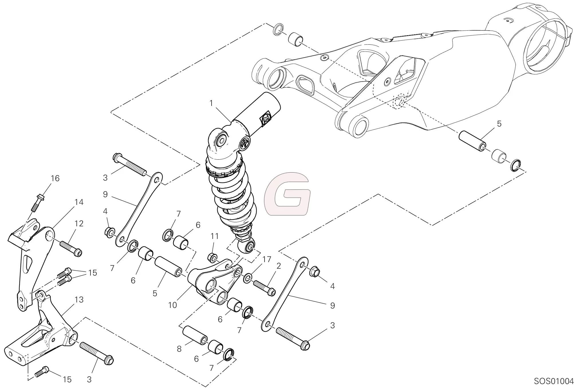 Achterste Schokdemper
