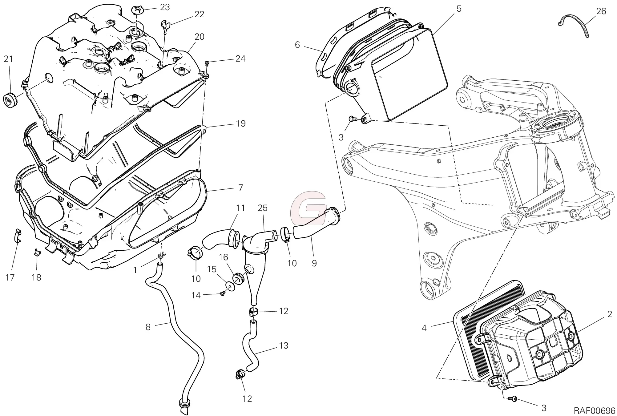 Luchtfilterkast Carter Ontluchting