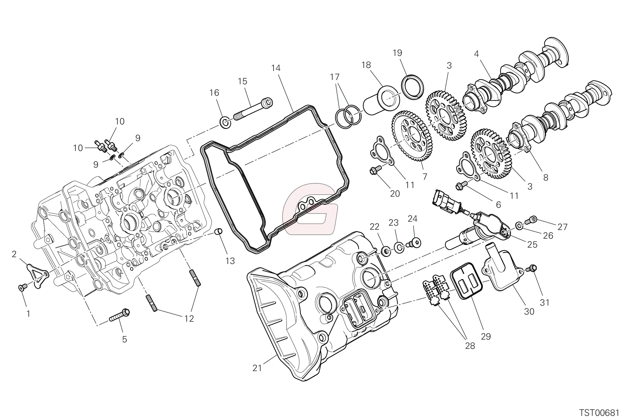 Cylinderkop Voor Timing