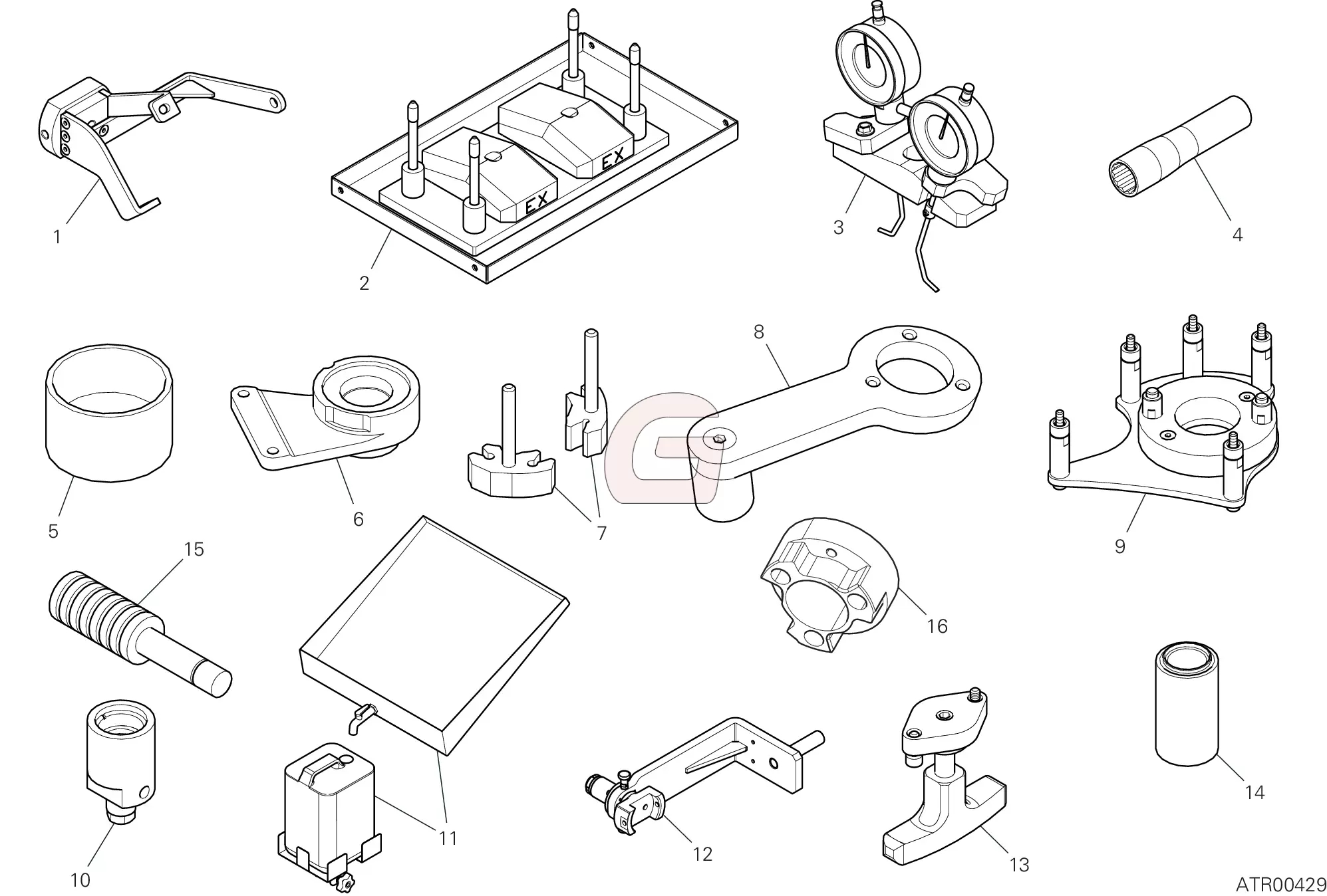 Gereedschap Voor Werkplaatsonderhoud (motor)