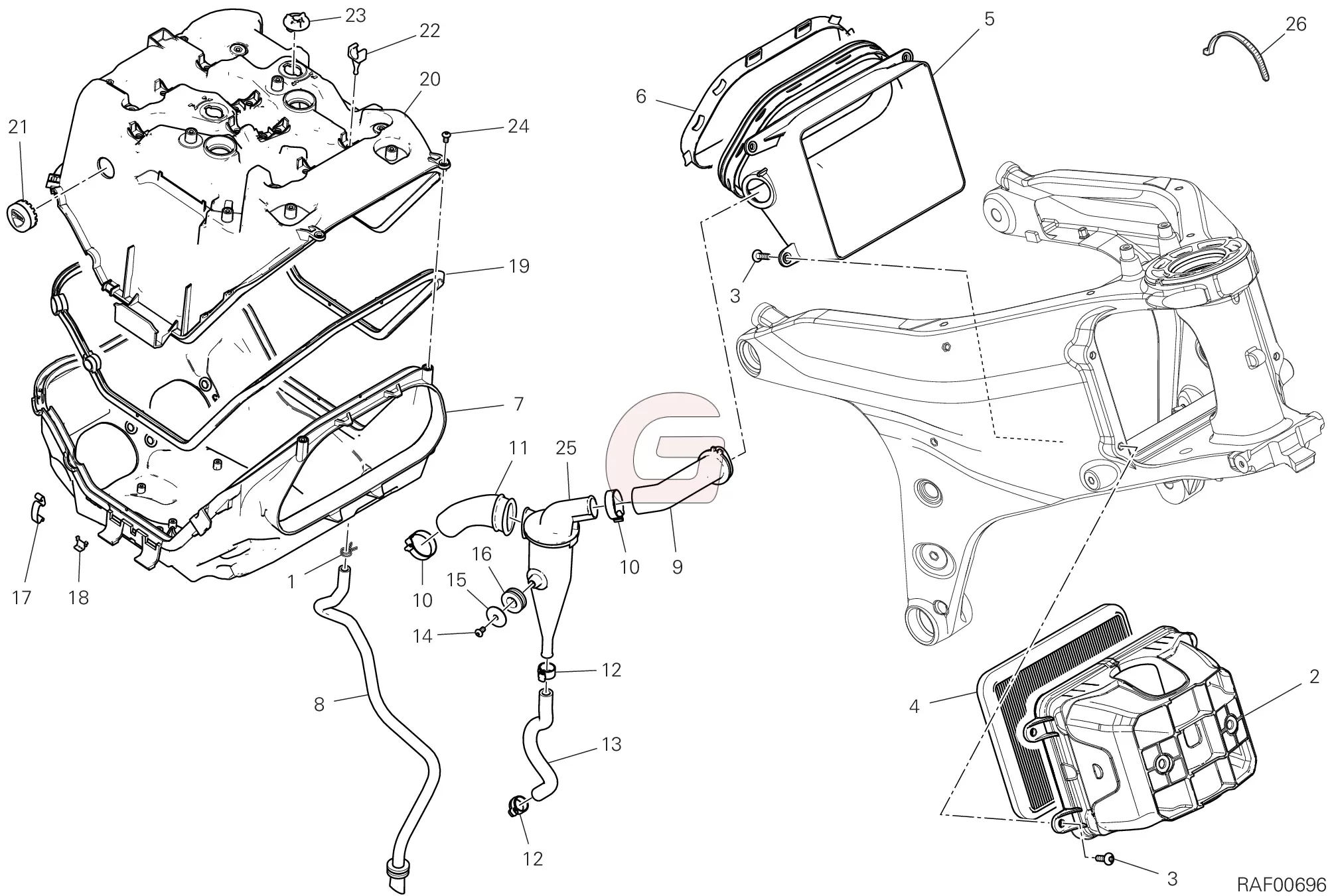 Luchtfilterkast Carter Ontluchting