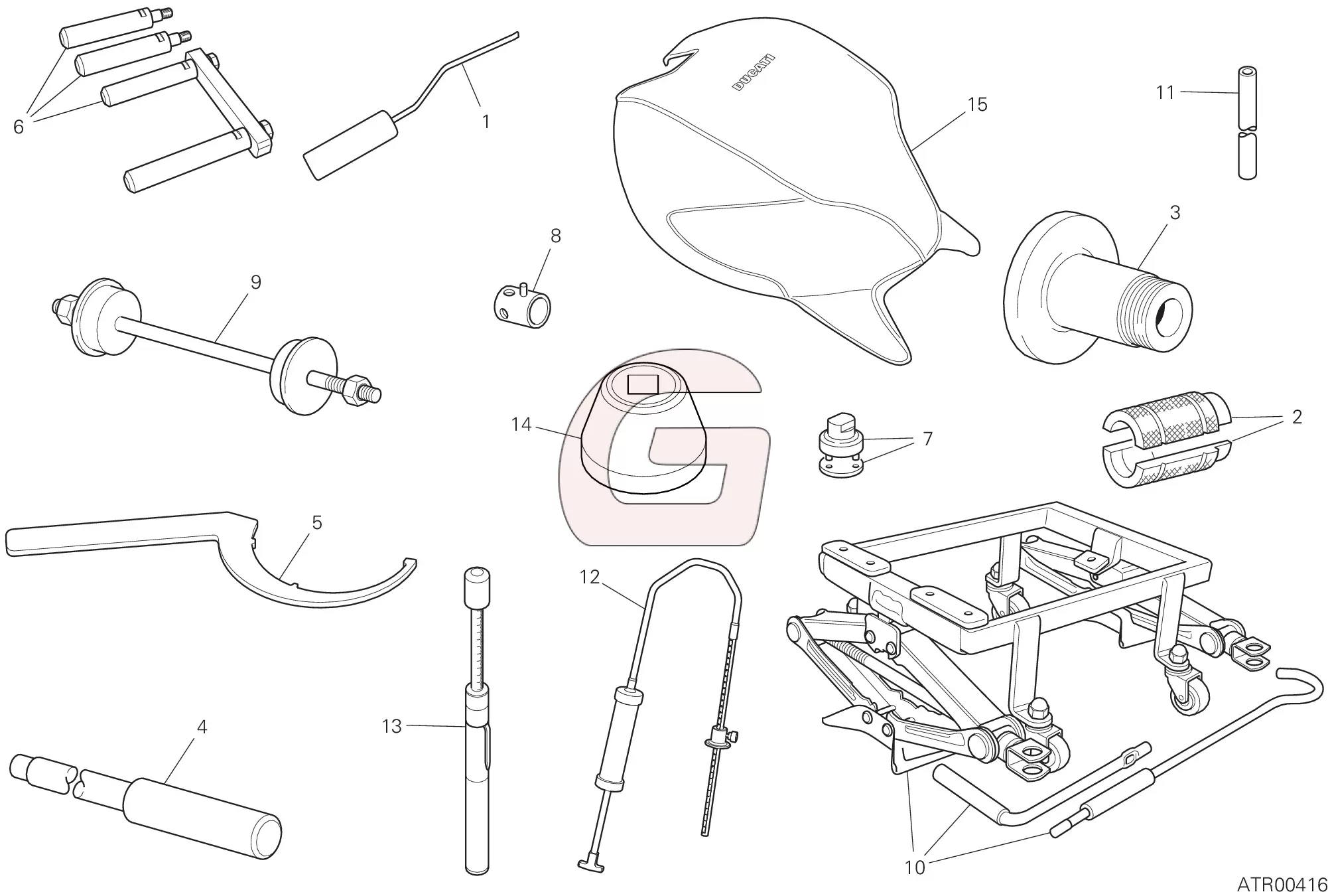 Werkplaats Service Gereedschap, Frame