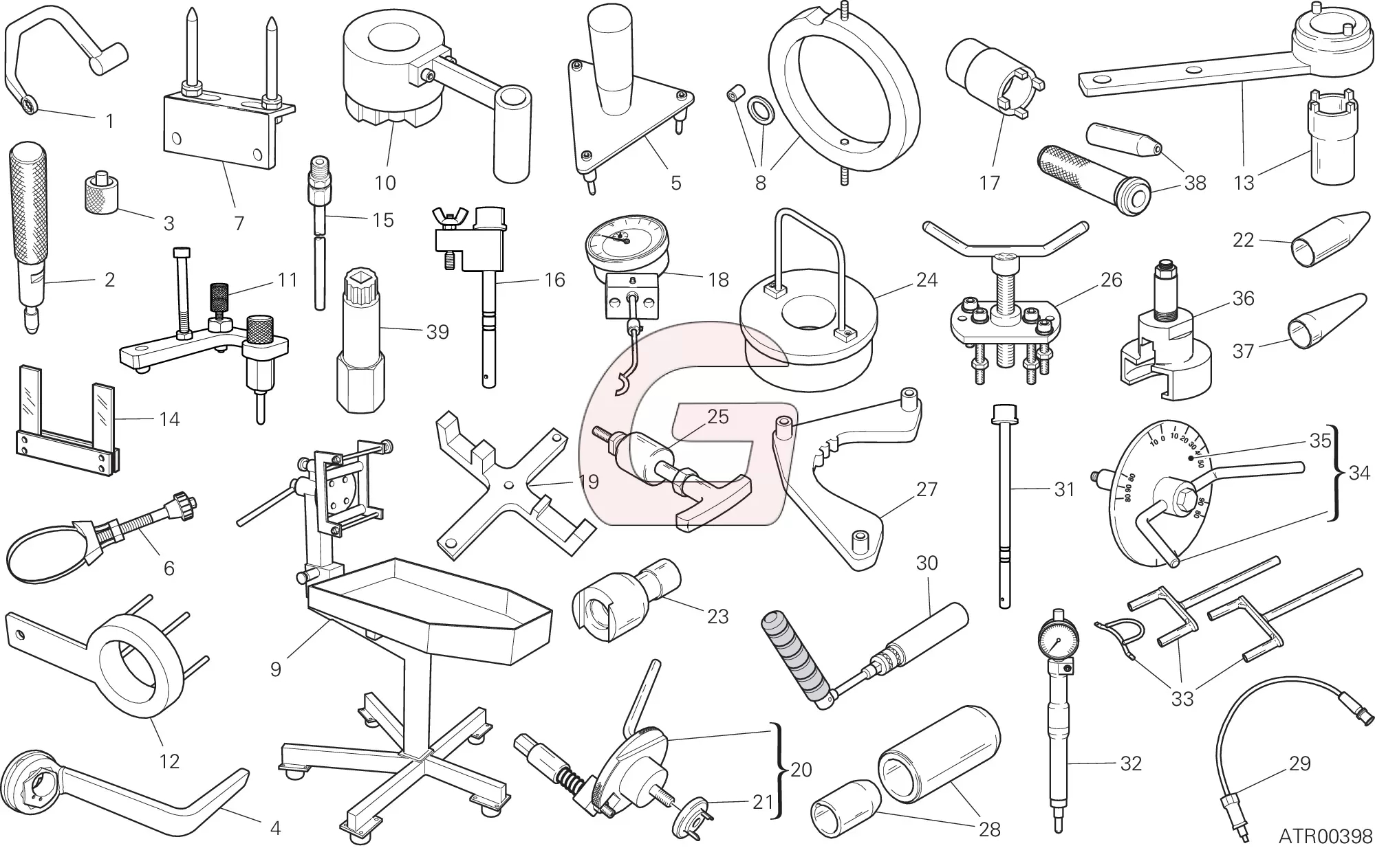 Werkplaats Service Gereedschap, Motor