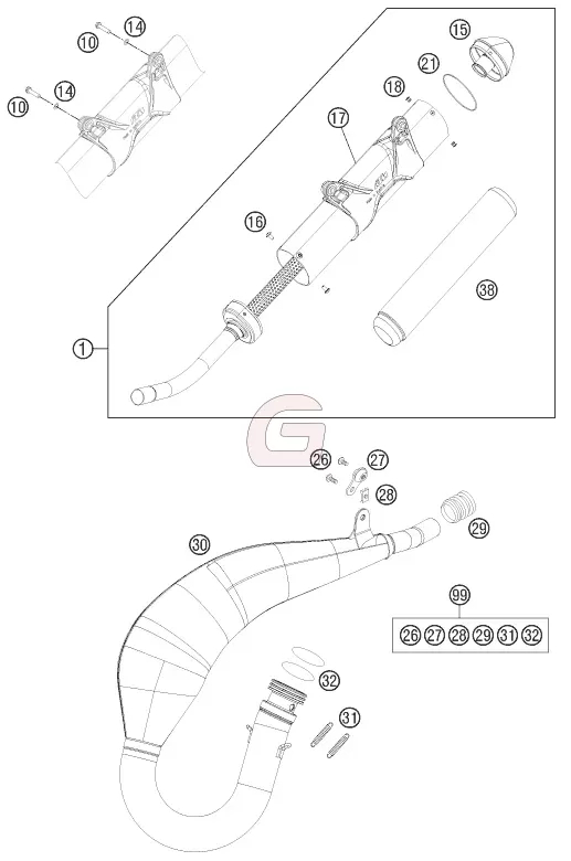 Ersatzteilkatalog KTM 125 EXC SIX Days  GHMparts - GHMparts